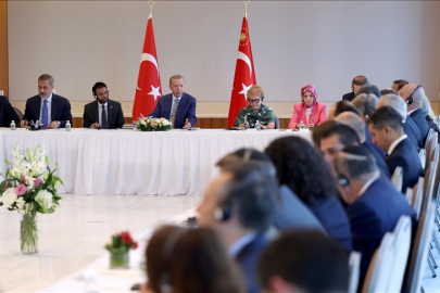 Erdoğan, Amerikan Yahudi Toplumu Çatı Kuruluşları temsilcileriyle görüştü