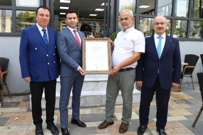 Lokantacı İbrahim Yılmaz'a Ticaret Bakanlığınca Ahilik Beratı verildi