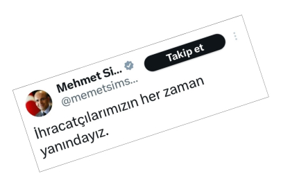 Bakan Şimşek'ten ihracata destek mesajı