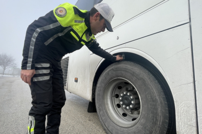 Ticari araçlara yönelik zorunlu kış lastiği uygulaması devam ediyor